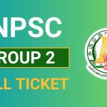 tnpsc group 2 hall ticket