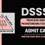 DSSSB MTS Admit Card 2024 