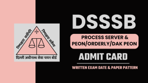 DSSSB MTS Admit Card 2024 