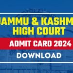 JK High Court Admit Card 2024