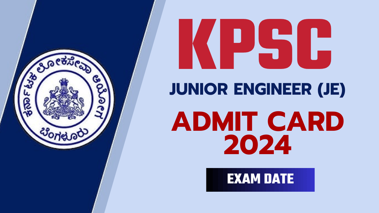 KPSC JE Hall Ticket 2024