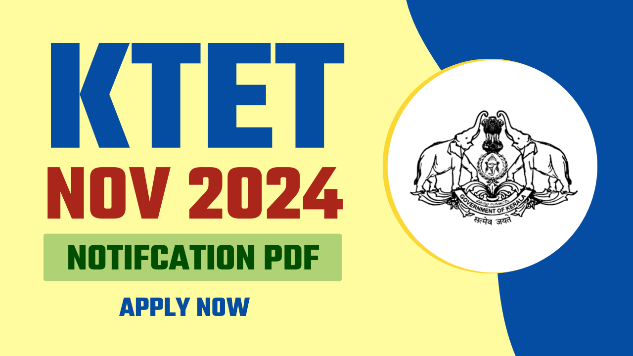 KTET 2024 Notification Apply Online