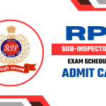 RPF SI Admit Card 2024