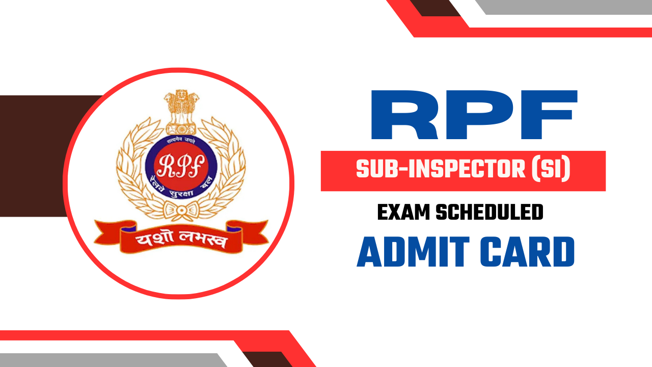 RPF SI Admit Card 2024