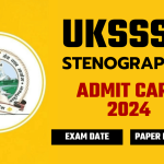 UKSSSC Steno Admit Card 2024